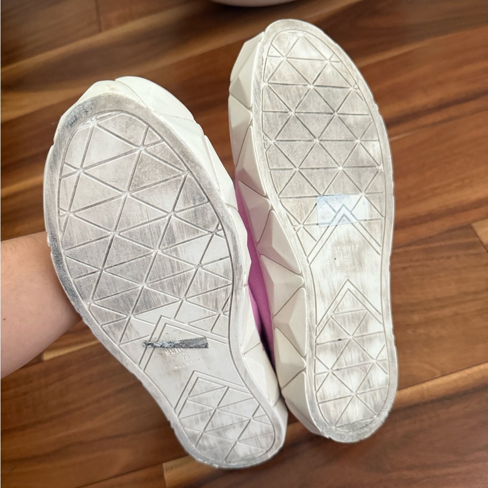 Schutz Pink Slip On Canvas Sneakers Size USA 7/8 - Picture 5 of 7